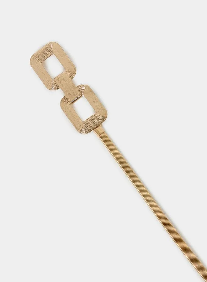 Styli Metallic Buckle Detail Belt
