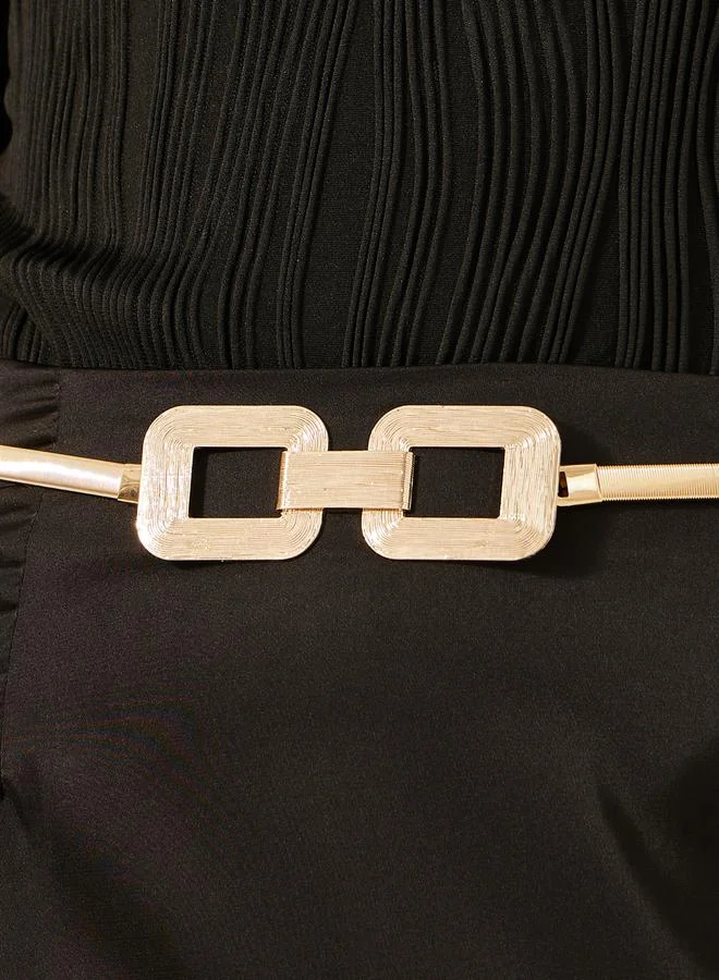 Styli Metallic Buckle Detail Belt