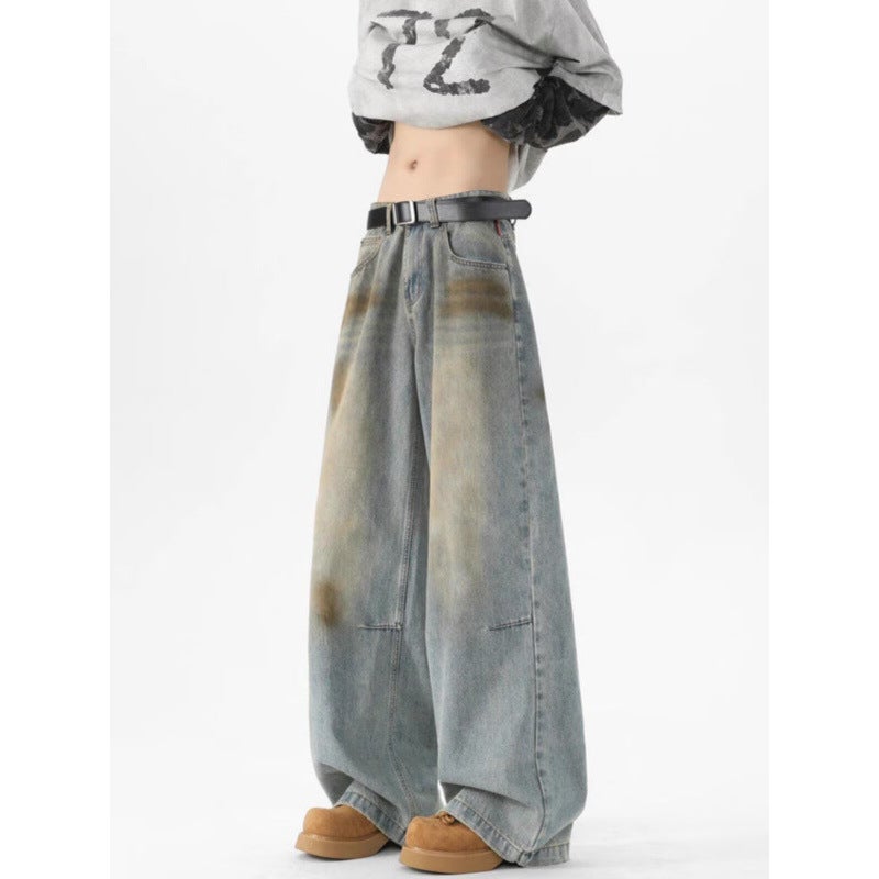 Unisex Classic Denim Jeans Loose Fit Daily Outdoor Wear - Image 3