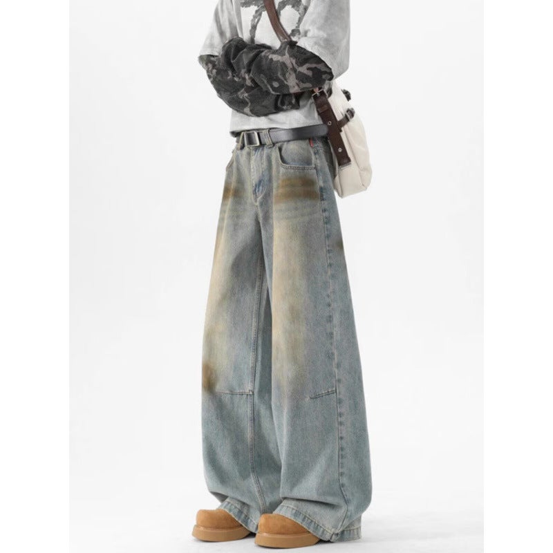 Unisex Classic Denim Jeans Loose Fit Daily Outdoor Wear - Image 4