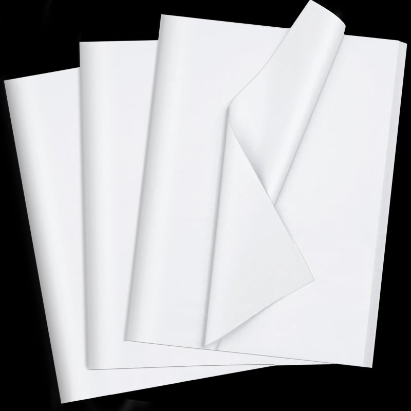 HMUIKFRY 120 Sheets White Tissue Paper HMUIKFRY 20x14 Inches Tissue Paper for Gift Bags Wrapping Paper for Birthday Weddings Holiday Crafts Festival Decoration - Image 1