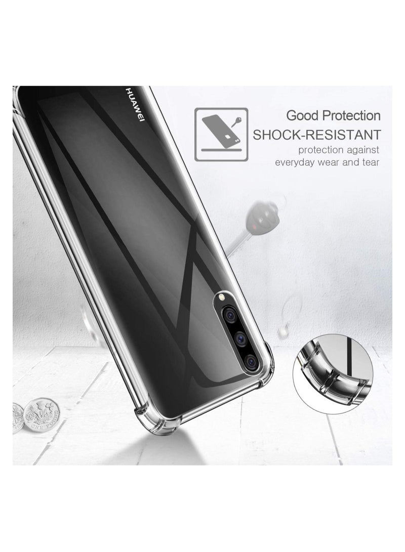 ELTRAZONE For Huawei Y9S Case With 2 Pack Screen Protector, Clear Huawei Y9S Case Cover, Tempered Glass Film - Image 3
