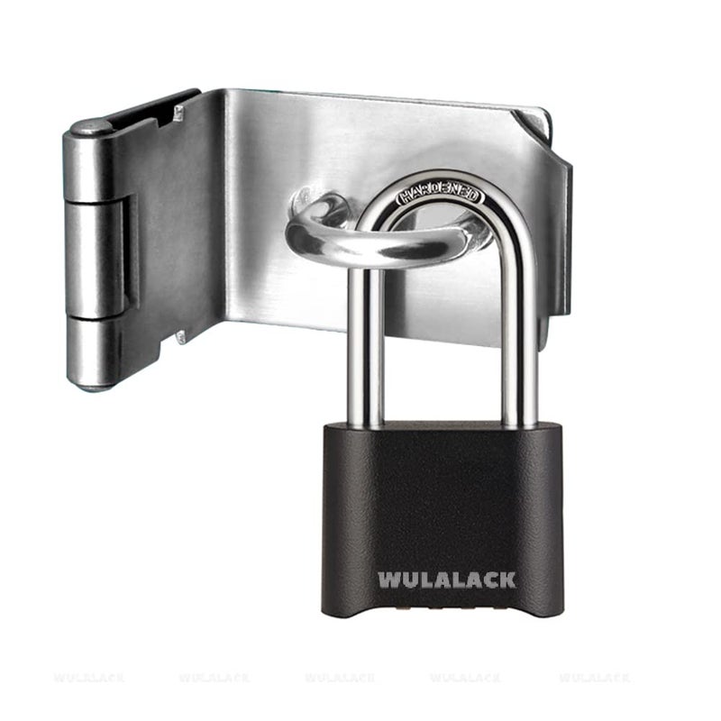 WULALACK Outdoor Combination Lock, Heavy Duty Weatherproof Pad Locks with Code, Resettable Padlock Combination for Sheds Fence, Gate Hasps, Storage Unit - Image 1