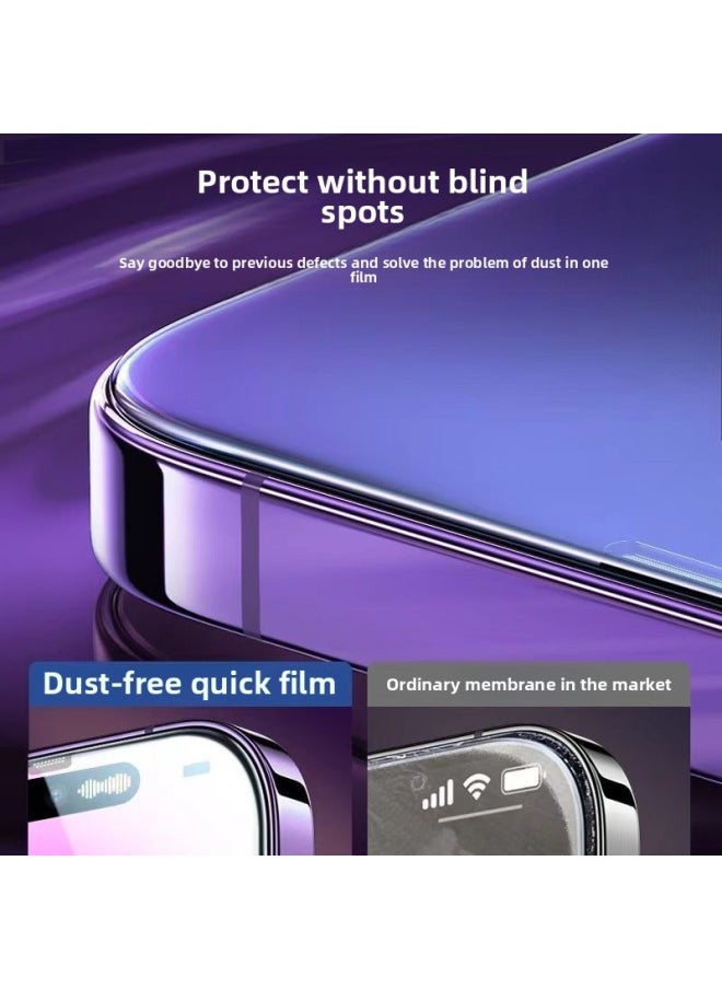 Generic - Applicable To For Iphone 16/15/14/13/12 Anti-peep Tempered Film 11promax Dust-free Cabin Xs/XR Non-porous-Color:For Iphone 15plus-Size:High-definition Film-basic Dust-free Second Cockpit Automatic Dust Removal With One Pull- - Image 1