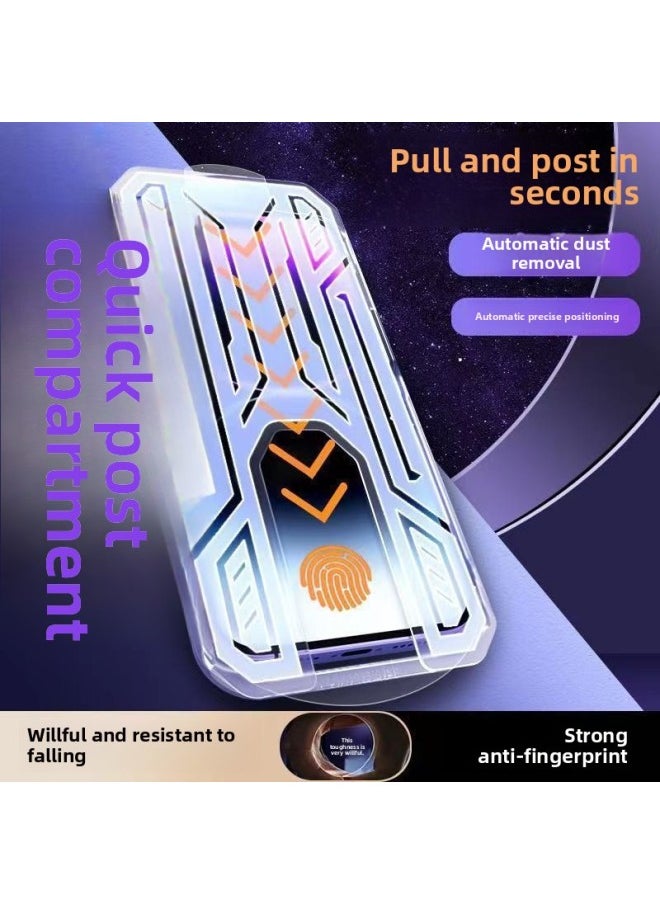 Generic - Applicable To For Iphone 16/15/14/13/12 Anti-peep Tempered Film 11promax Dust-free Cabin Xs/XR Non-porous-Color:For Iphone 15plus-Size:High-definition Film-basic Dust-free Second Cockpit Automatic Dust Removal With One Pull- - Image 1