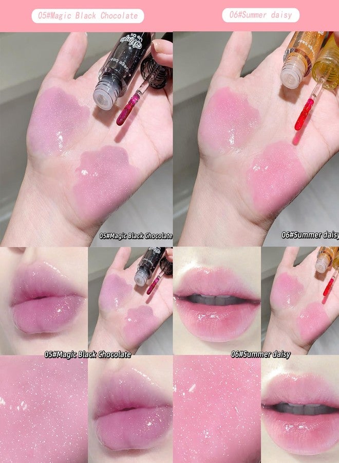 Gege Bear Fruit Extract Moist Lip Oil | Natural Moisturizer & Tint Hybrid for Dry Lips | Shiny Finish Lip Treatment | Lightweight, Non-Sticky, Long-Lasting Lip Care for All Skin Tones (05 Magic Black Chocolate, 2.5g) - Image 5