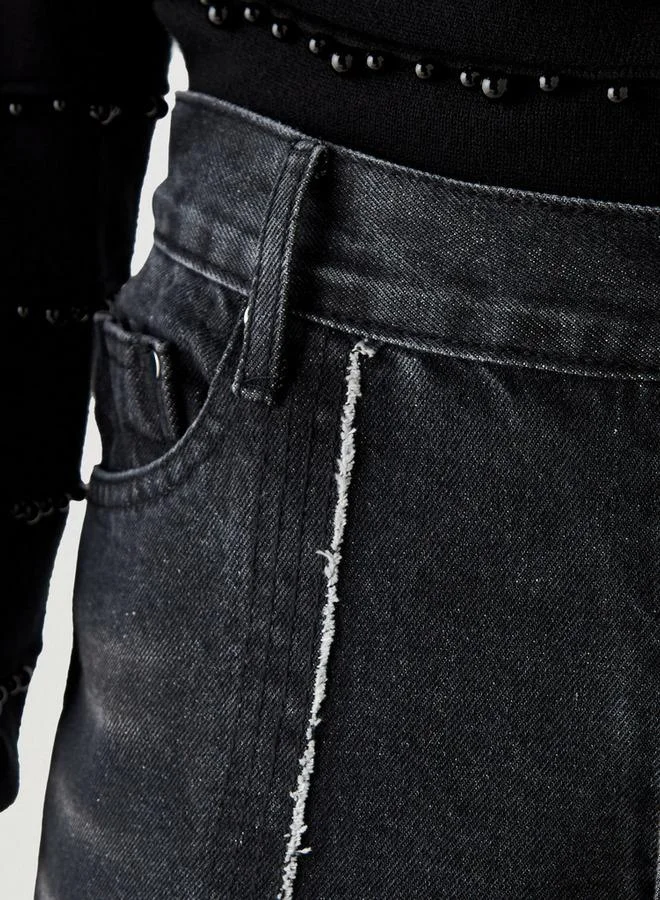 2Xtremz 2Xtremz Frayed Seam Wide Leg Jeans