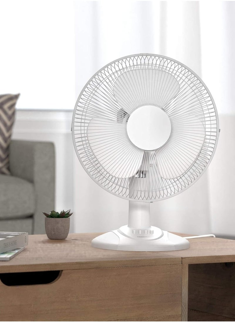 Denx 3-blade electric table fan, 45 watts, with 3 speeds  - Image 4