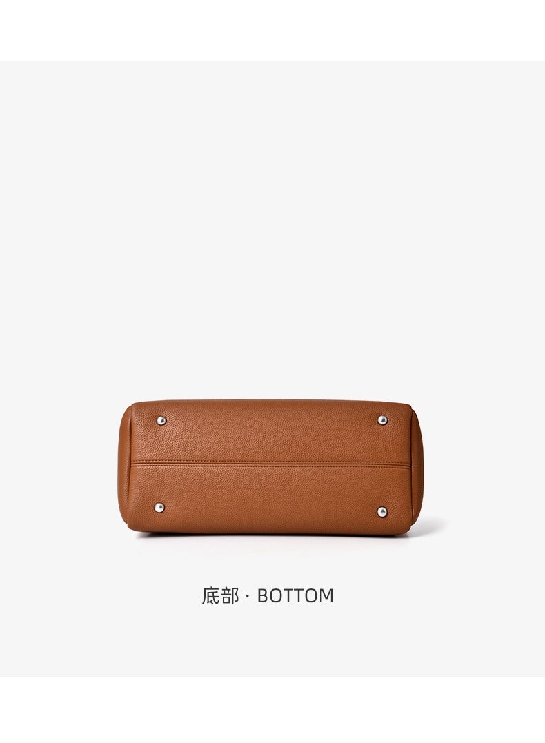 Women's Casual Large Capacity Olive Green Handbag - Image 5