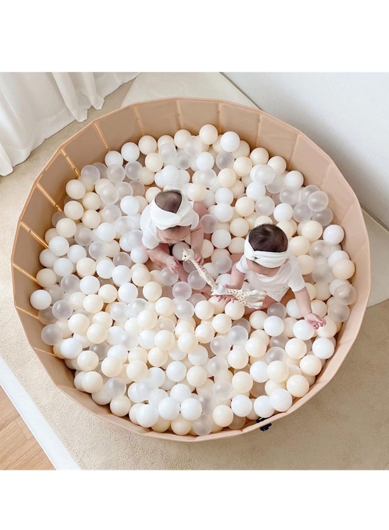 حوض سباحة للأطفال، سياج ترفيهي للأطفال الصغار للعب آمن من مادة البولي فينيل كلوريد قابل للطي للشاطئ (كبير) - Image 4