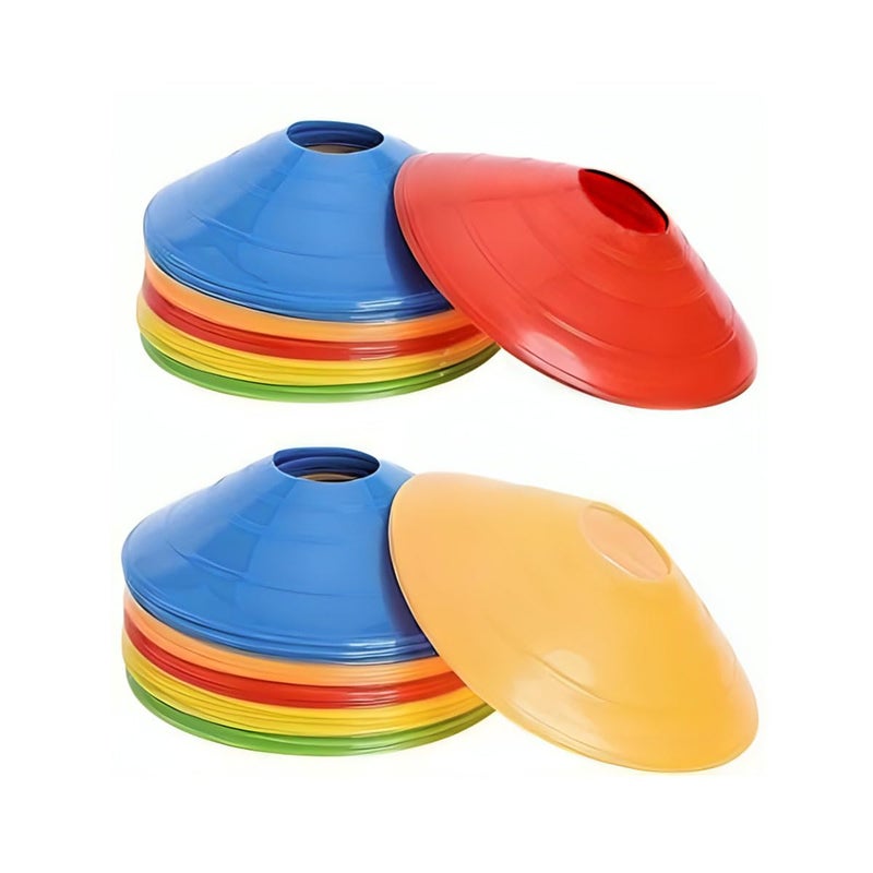 Gmefvr Cones Set |Space Marker| - Agility Soccer Cones for Training, Football, Kids, Sports, Field Cone Markers (20) - Image 1