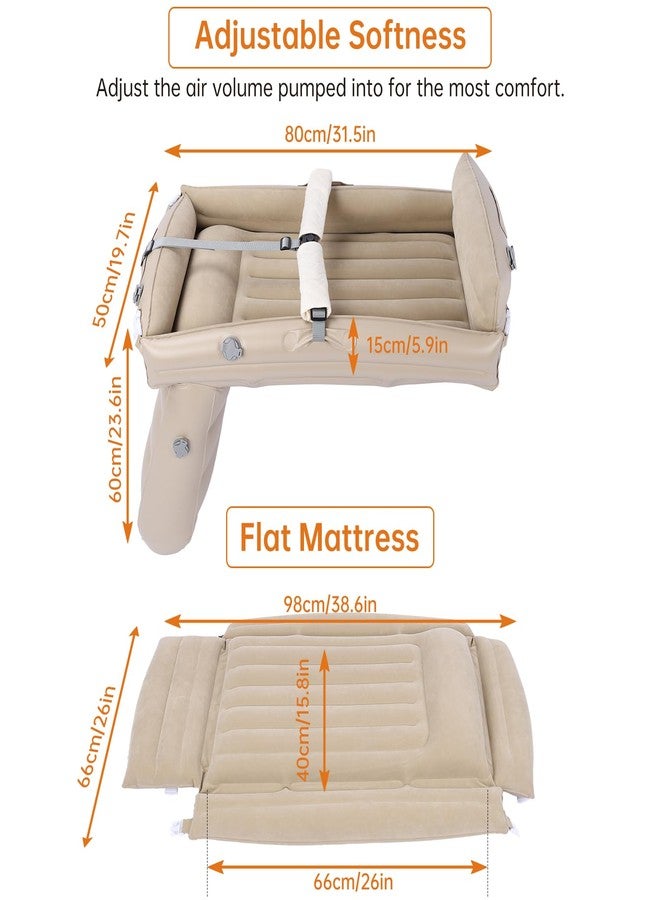 PAHTTO Kids Airplane Bed, Inflatable Plane Seat Extender for Toddler, Kids Travel Bed for Flight with Hand Pump, Toddler Travel Essentials - Image 4