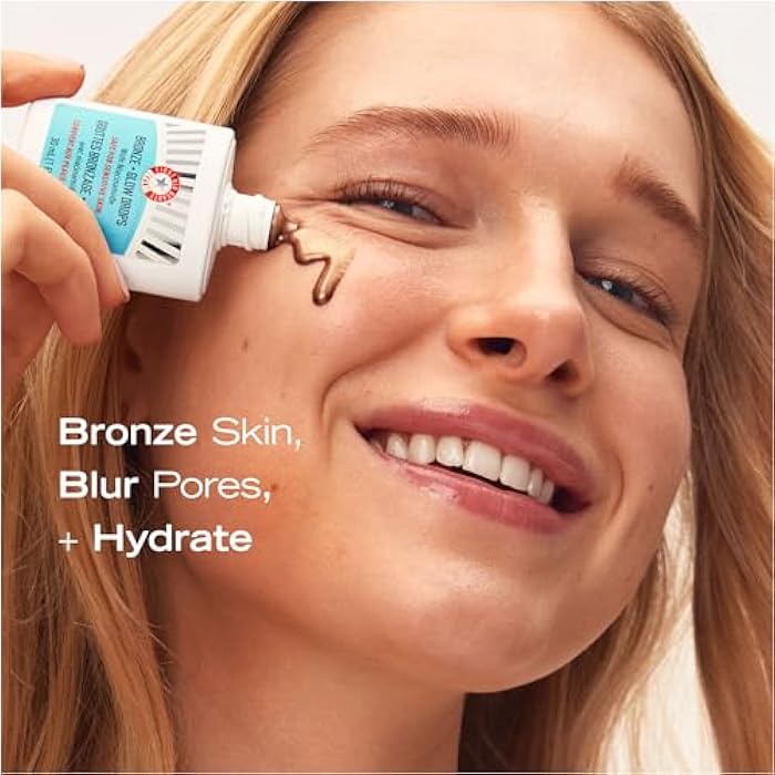 First Aid Beauty - Bronze + Glow Drops with Niacinamide, Visibly Evens Skin Tone, Blurs Pores and Hydrates for 24 hours with a Bronze Kiss of Color, Non-Comedogenic, Safe for Sensitive Skin, 1 oz - Image 2