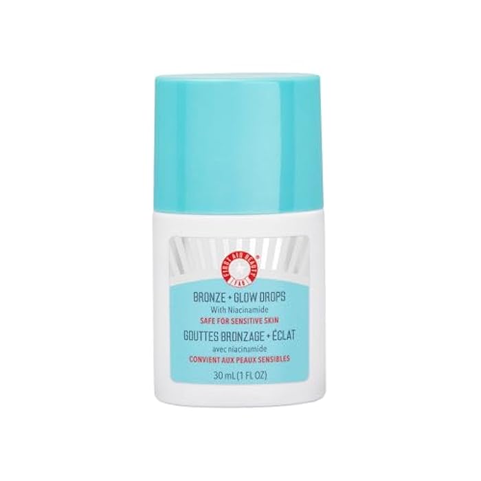 First Aid Beauty - Bronze + Glow Drops with Niacinamide, Visibly Evens Skin Tone, Blurs Pores and Hydrates for 24 hours with a Bronze Kiss of Color, Non-Comedogenic, Safe for Sensitive Skin, 1 oz - Image 1