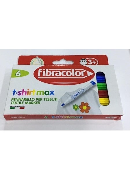 Fibracolor T-Shirt Pen T-Shirt Max Textil Pens 6 Colors 