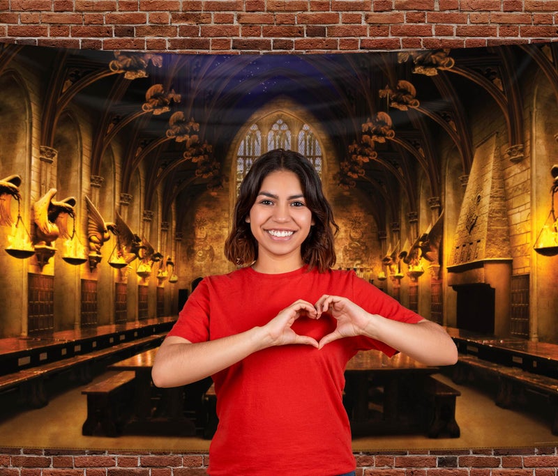 كونكويست مجلات الفتح هاري بوتر هوجورتس القاعة الكبرى خلفية الجدار لافتة كبيرة صورة خلفية ديكور الحفلات ديكور غرفة العالم الساحر 5 أقدام × 7 أقدام (60 بوصة × 84 بوصة) مرخصة رسميًا - Image 4