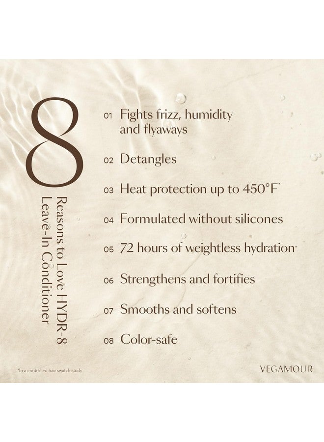 VEGAMOUR HYDR-8 Leave-In Conditioner, for Deep Hydration & Heat Protection, with Vegan Keratin, for Soft, Silky, Frizz Free Hair, 5 fl oz - Image 2