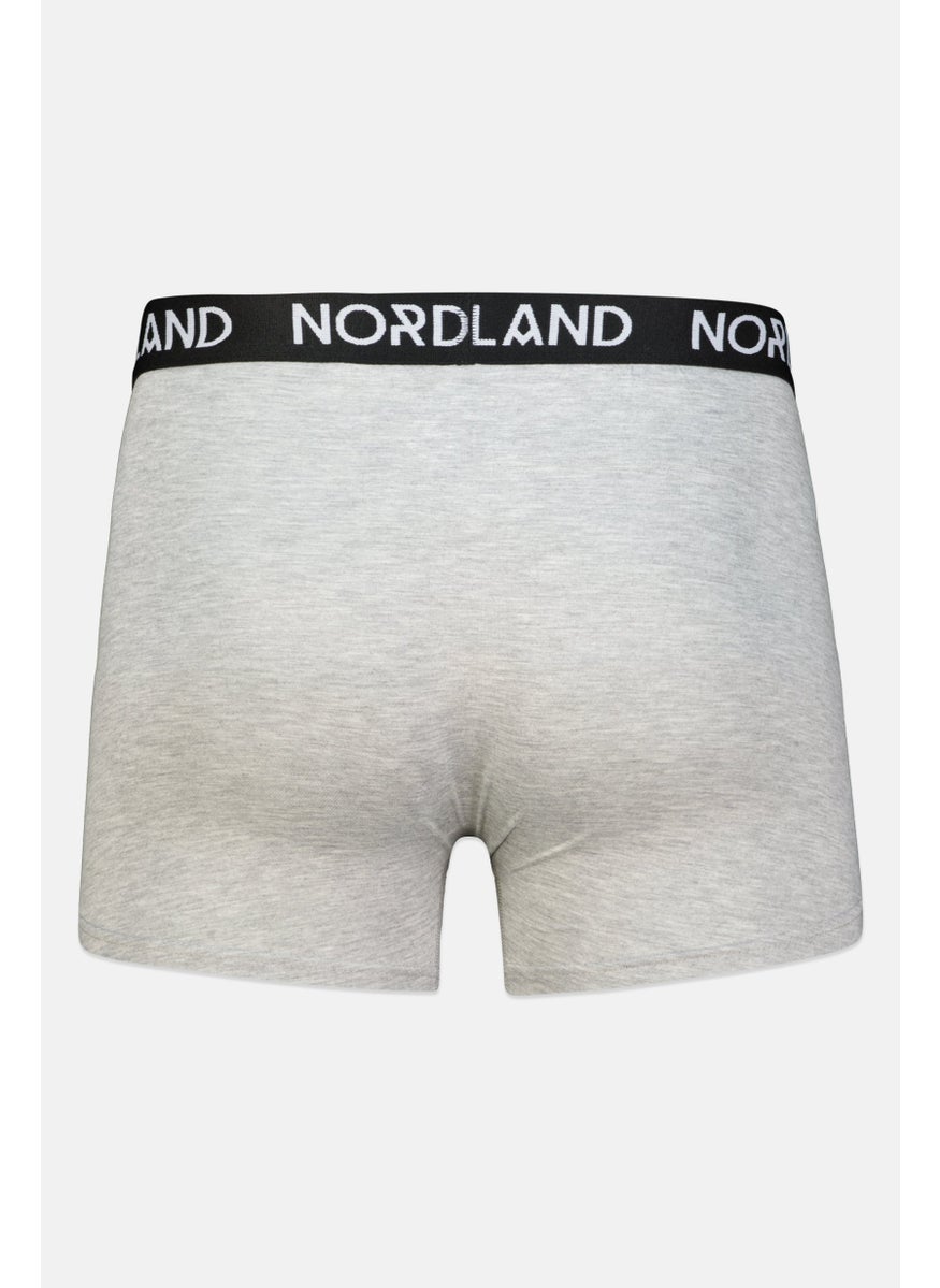 Nordland - Men 2 Pieces Brand Logo Boxer, Black/Grey - Image 1