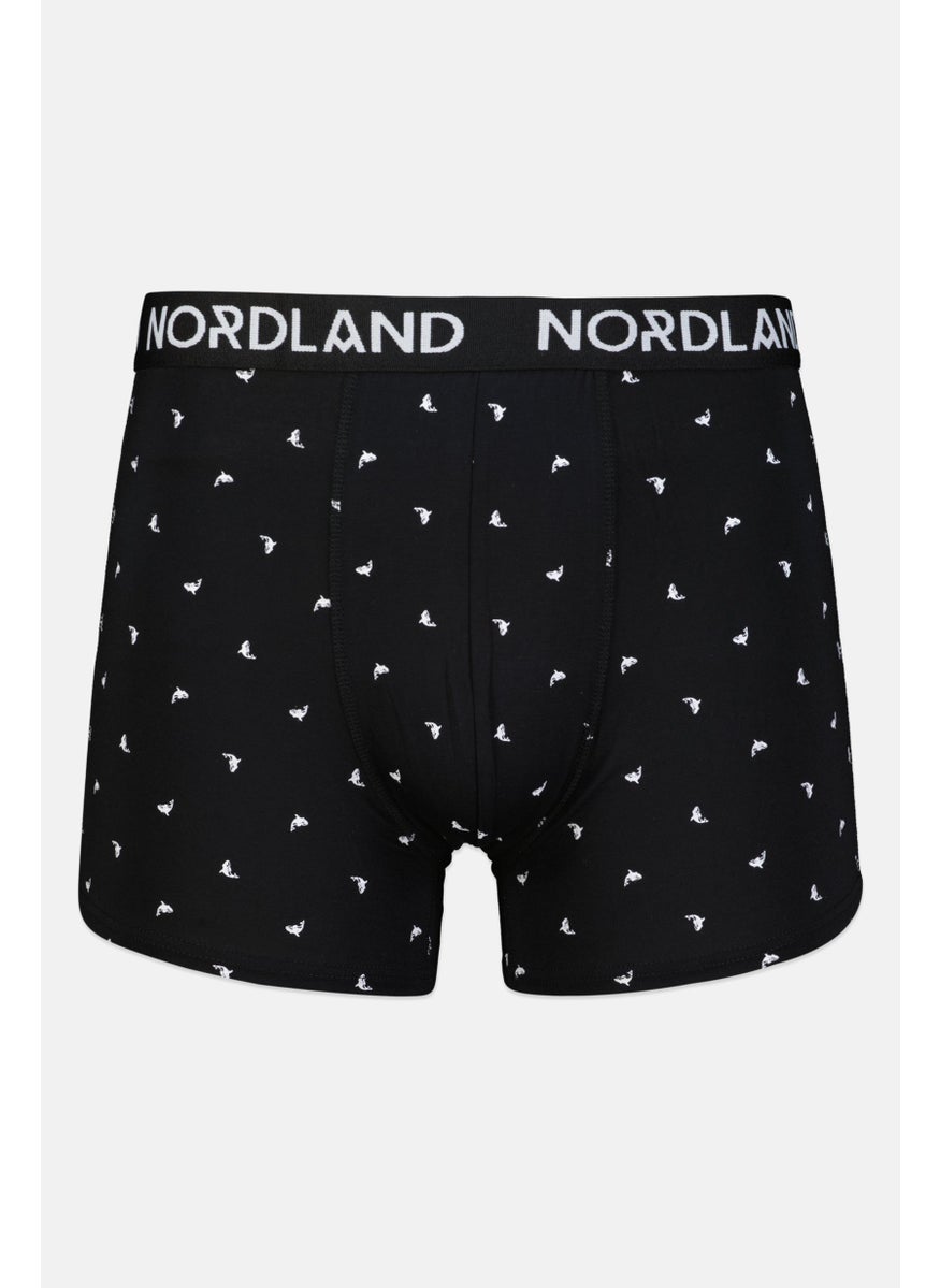 Nordland - Men 2 Pieces Brand Logo Boxer, Black/Grey - Image 1