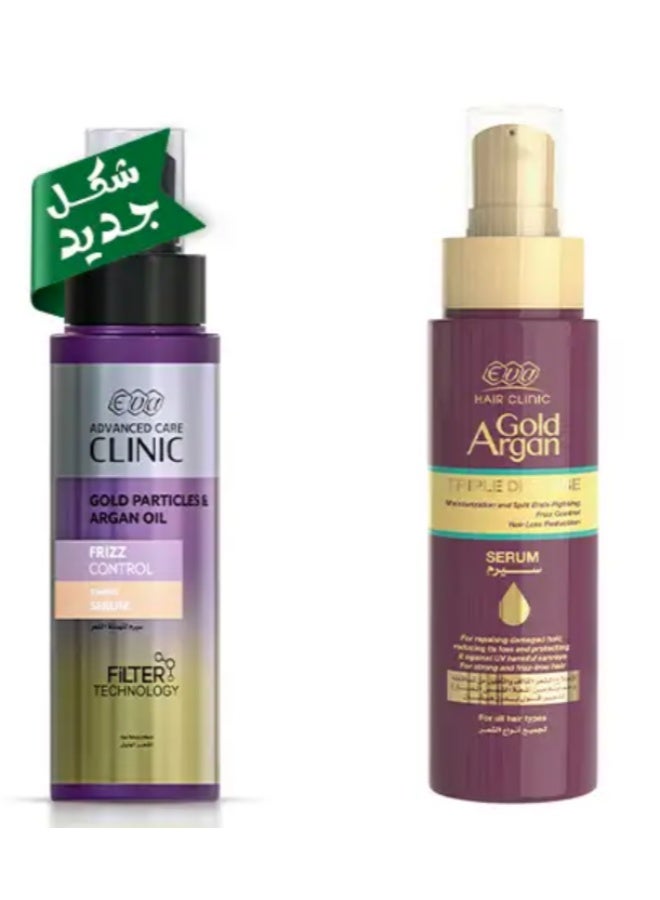 إيفا سيروم زيت الأرجان الذهبي من هير كلينيك - لمعان فوري، حماية من الحرارة، وإصلاح للشعر التالف - (90 مل) - Image 1