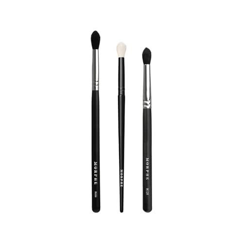 Morphe Crease Blending Eyeshadow Brush Trio - Eyeshadow Brush Set for Blending, Precision and Definition - Includes M330, M139 & M506 - For Cream or Powder Formulas (3 Count) - Image 3
