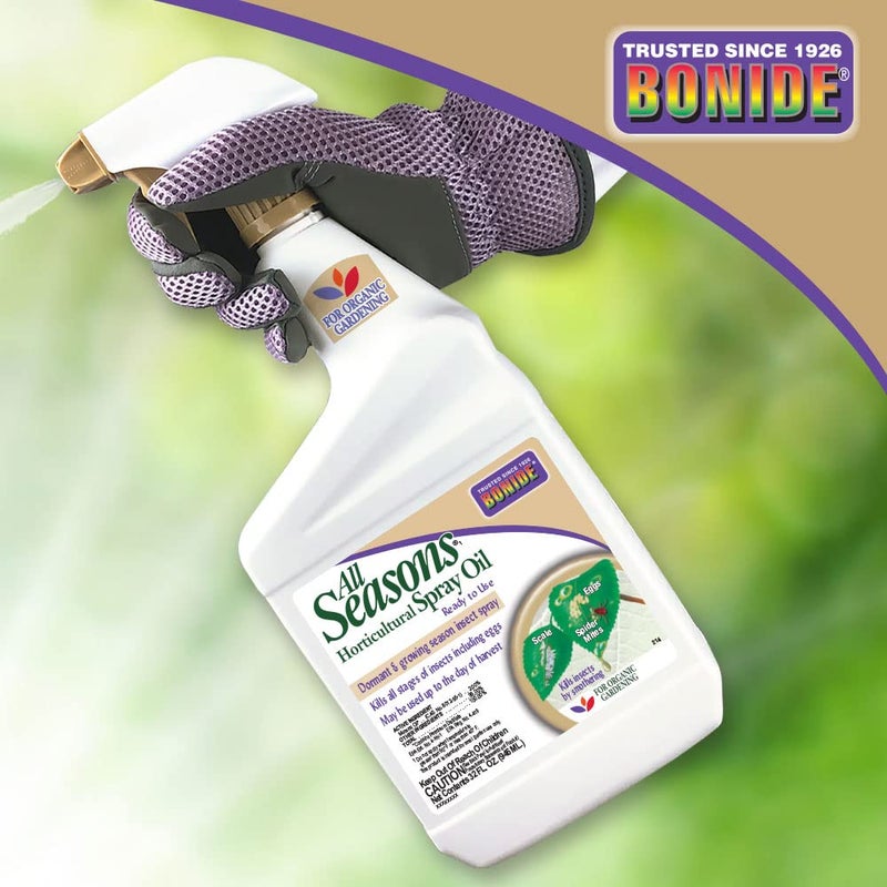 Bonide Bonide All Season Horticultural & Dormant Spray Oil, 32 oz Ready-to-Use Spray, Disease Prevention and Insect Killer for Organic Gardening  - Image 4