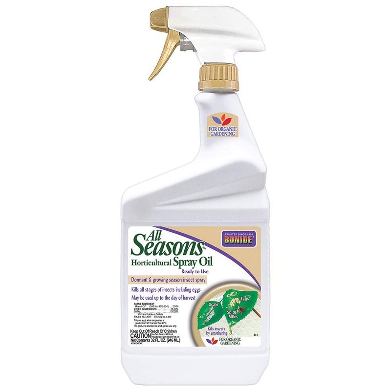 Bonide Bonide All Season Horticultural & Dormant Spray Oil, 32 oz Ready-to-Use Spray, Disease Prevention and Insect Killer for Organic Gardening  - Image 1