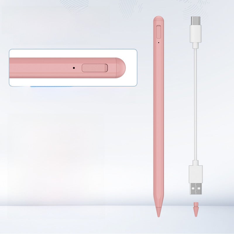 Magnetic iPad Capacitive Stylus Pen Touchscreen Pink-Anti-touch Apple Pen [Super Fast Charge Touch Switch Bluetooth Function]