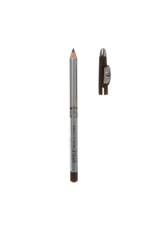 Ruby Kisses - Style Pencil Liner With Sharpener Cap 6 Pack (Dark Brown) - Image 1