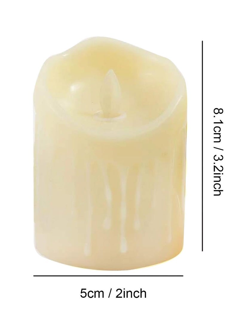 Desidiya Acrylic LED Dancing Seasonal Light for Home Decor & Festive Decoration at Home, Birthday, Diwali, Christmas, 3 Pcs Flickering Candle Tea Light, Ideal for Wall, Lobby, Living Room, Bedroom - Image 3