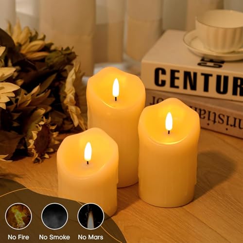 Desidiya Acrylic LED Dancing Seasonal Light for Home Decor & Festive Decoration at Home, Birthday, Diwali, Christmas, 3 Pcs Flickering Candle Tea Light, Ideal for Wall, Lobby, Living Room, Bedroom - Image 4