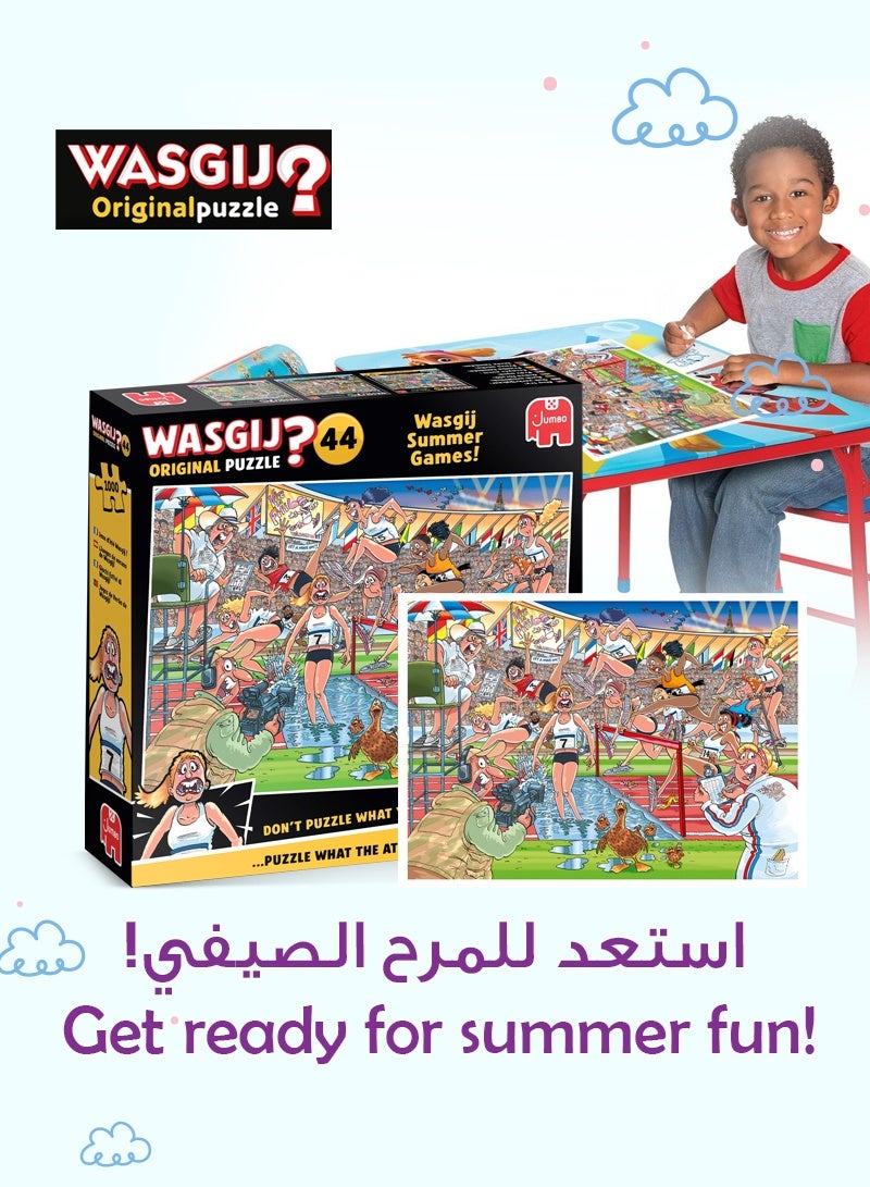 Wasgij Summer Games 1000 Piece Jigsaw Puzzle | Unique Brain Teaser for Adults | Use Your Imagination | Fun & Challenging Puzzle | Multi-Coloured | 68x49 CM - Image 2