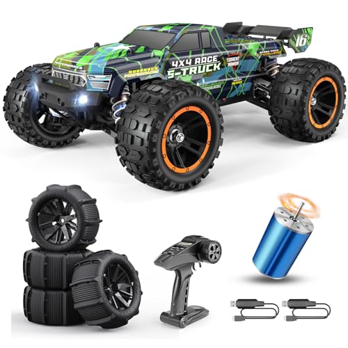 HAIBOXING 16890SA 116 Scale 4WD Brushless RC Truck Max 40 MPH Fast RC Cars All Terrains RC Car with Independent ESC 4X4 OffRoad SemiTruck for Boys and Adults 3S Battery Applicable not Included - Image 1