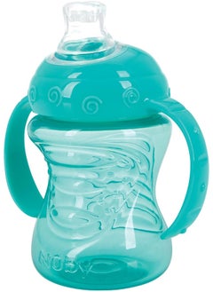 Nuby Nuby Two-Handle No-Spill Super Spout Grip N' Sip Cup, 8 Ounce, Colors May Vary  - Image 2