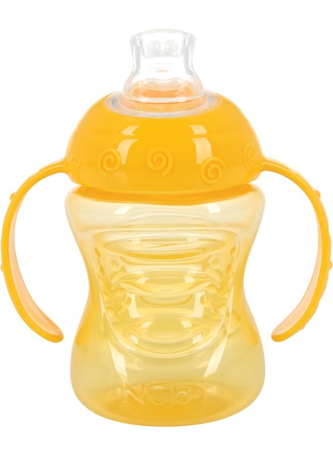 Nuby - Nuby Two-Handle No-Spill Super Spout Grip N' Sip Cup, 8 Ounce, Colors May Vary - Image 1