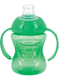 Nuby Nuby Two-Handle No-Spill Super Spout Grip N' Sip Cup, 8 Ounce, Colors May Vary  - Image 4