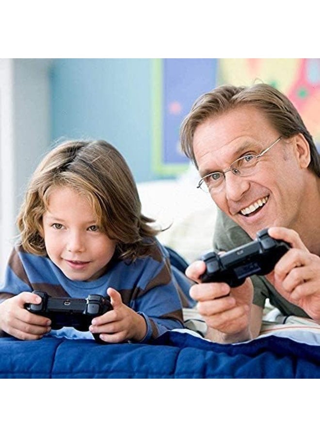 Wireless Game Controller – Compatible with PlayStation 3 – Includes Charging Cable – Black - Image 4