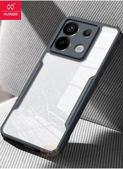 XUNDD Redmi Note 13 Pro 5G / Xiaomi POCO X6 5G Case with Lanyard, SGS Drop Proof Certification Case, Mixed Material Anti-Fall Shockproof Case for Redmi Note 13 Pro 5G / Xiaomi POCO X6 5G, Clear/Black  - Image 5