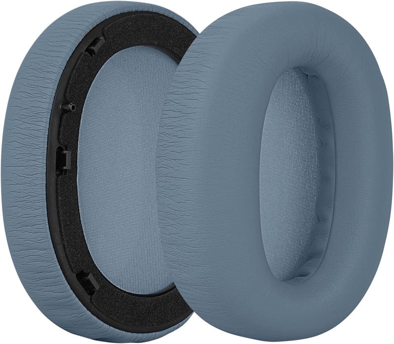 Geekria QuickFit Protein Leather Replacement Ear Pads for Edifier W820NB Headphones Ear Cushions, Headset Earpads, Ear Cups Repair Parts (Blue) - Image 3