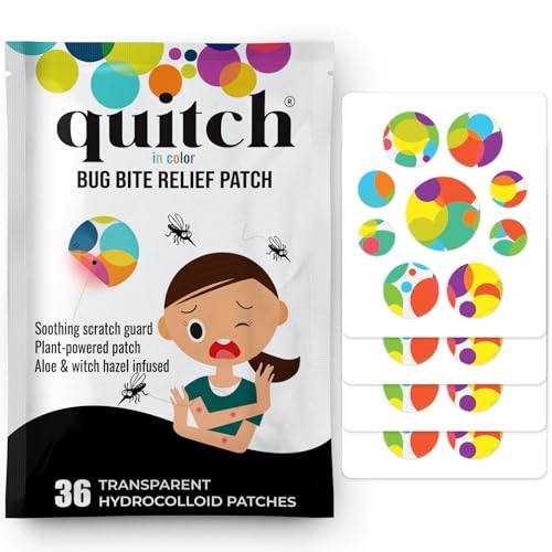 quitch Quitch Mosquito Bite Itch Relief Patch After Bite Insect Bite Treatment Anti Itch Cream Alternative Insect Bite Relief Cruise Travel and Camping Essential for Kids