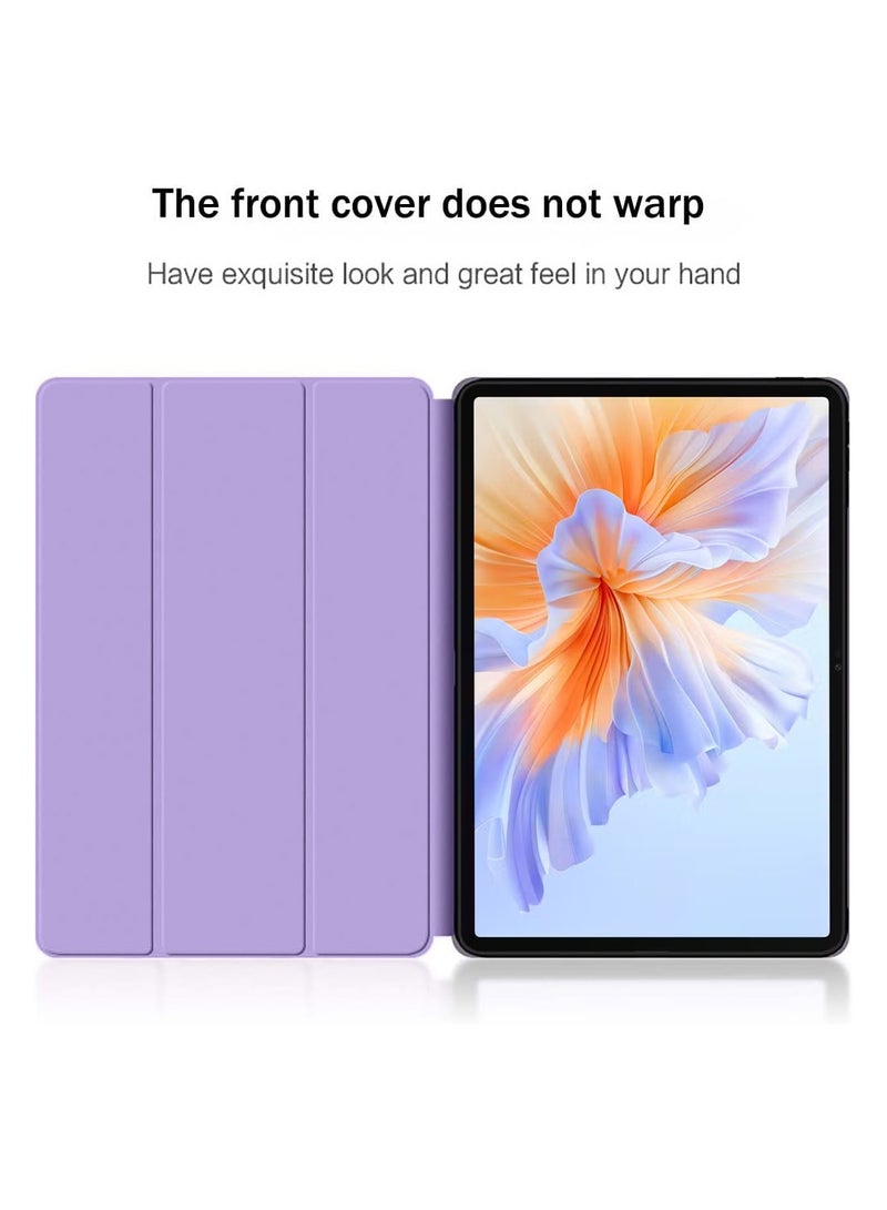 Wtech Honor Pad V9 11.5 2024 (11.5 inches) Smart Flip Auto Awake/Auto Sleep Leather Texture with Pen Holder Case Cover (TCFPSR) - Lavender - Image 3