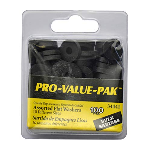 DANCO Assorted Flat Washer PRO Set, Black, 100-Piece (34441) - Image 5