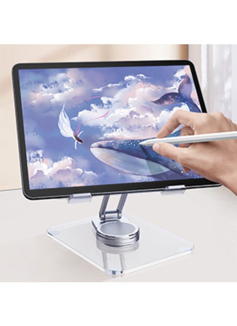 Quality Tablet Stand,Adjustable Foldable Eye-Level Aluminum Solid Up to 15-in Tablets Holder for Microsoft Surface Series Tablets,iPad Series,Samsung Galaxy Tabs,Amazon Kindle