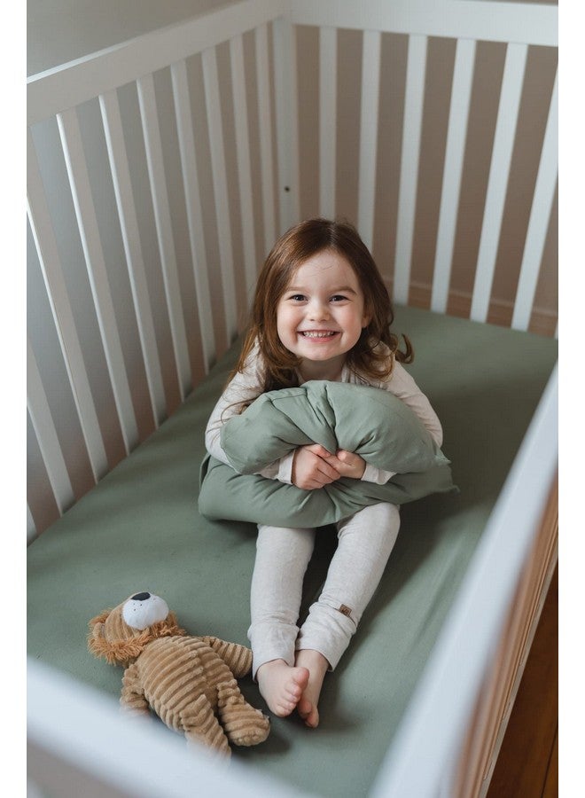 Pobibaby - 2 Pack Premium Toddler Solid Pillowcase - Ultra Soft Jersey Knit - Crib Pillow, Kids Pillow, Travel Pillow Case Cover (Sage Green) - Image 3
