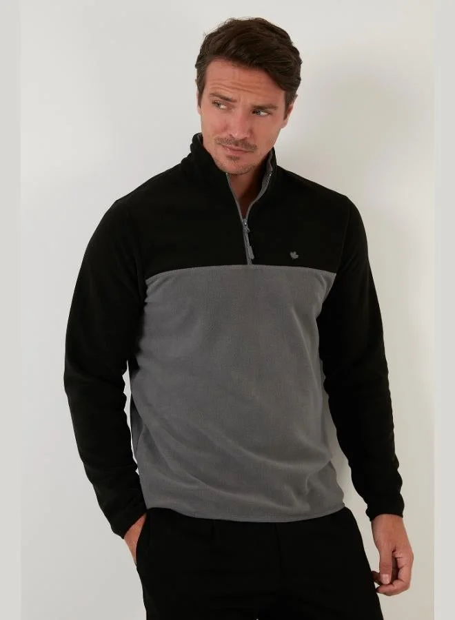 Buratti  Buratti Regular Fit Anti-Pilling Non-Pilling Standing Collar Raised 2-Pack Polar Men's POLAR 5906016S2 for Men | Best Price UAE