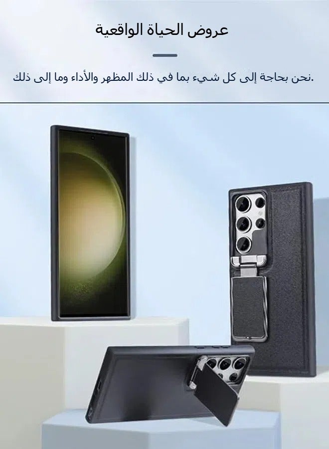 حافظة جلدية فائقة النعومة لهاتف سامسونج جالاكسي اس 23 متوافقة مع حافظة سامسونج اس 23 الترا سليم تي بي يو لمزيد من الحماية ولمسة أنيقة - Image 2