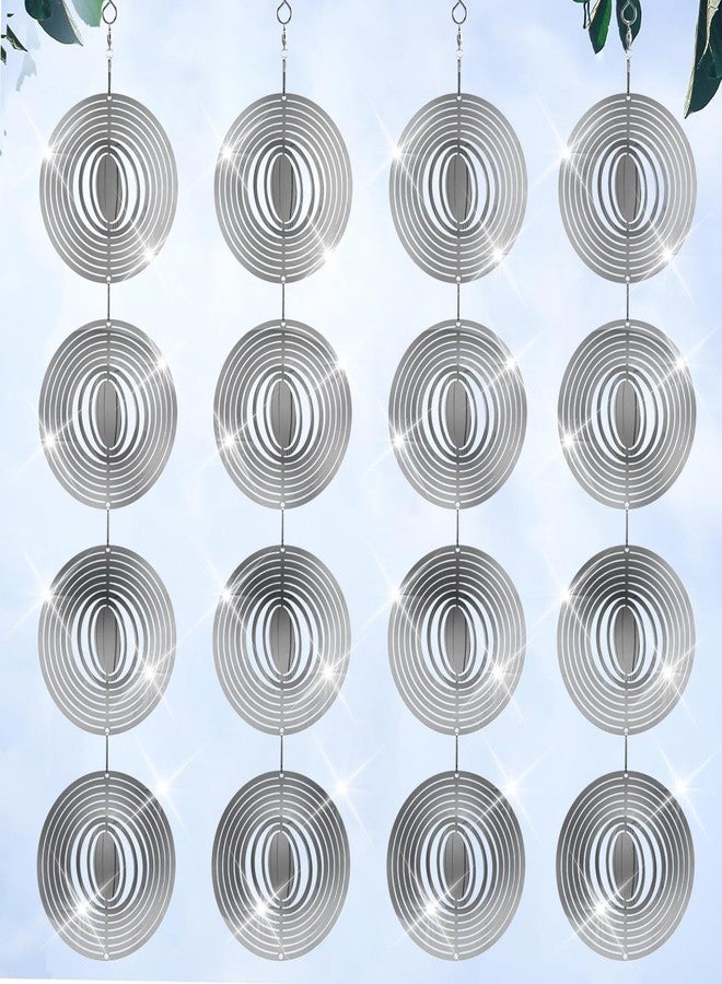 ToBeAce Stainless Steel Bird Deterrents for Outside Patio, Reflective 3D Bird Scare Devices Wind Spinners Outdoor Decor, Woodpecker Deterrent Bird Reflectors to Keep Pigeon Crow Away House Yard Window, Round - Image 1