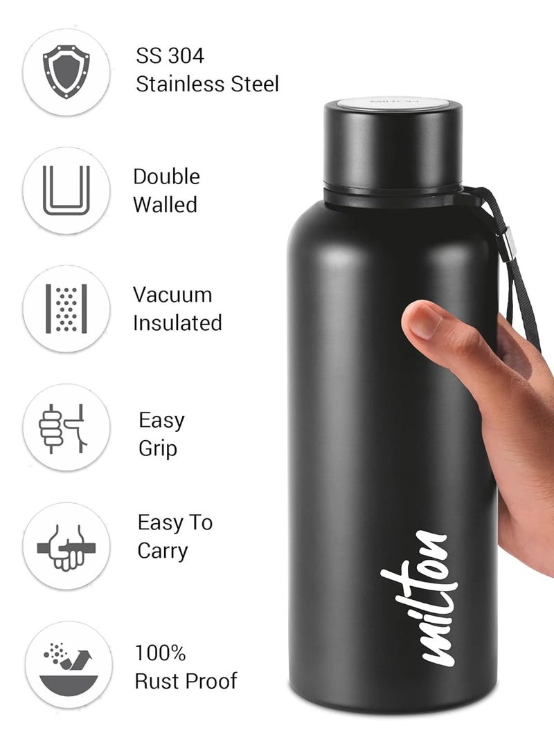 Milton Milton Aura 750 Thermosteel Bottle, 750 ml, Black 24