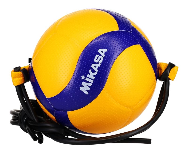 Mikasa V300WATTR Official Size tethered Training VolleyballBlueYellow - Image 2