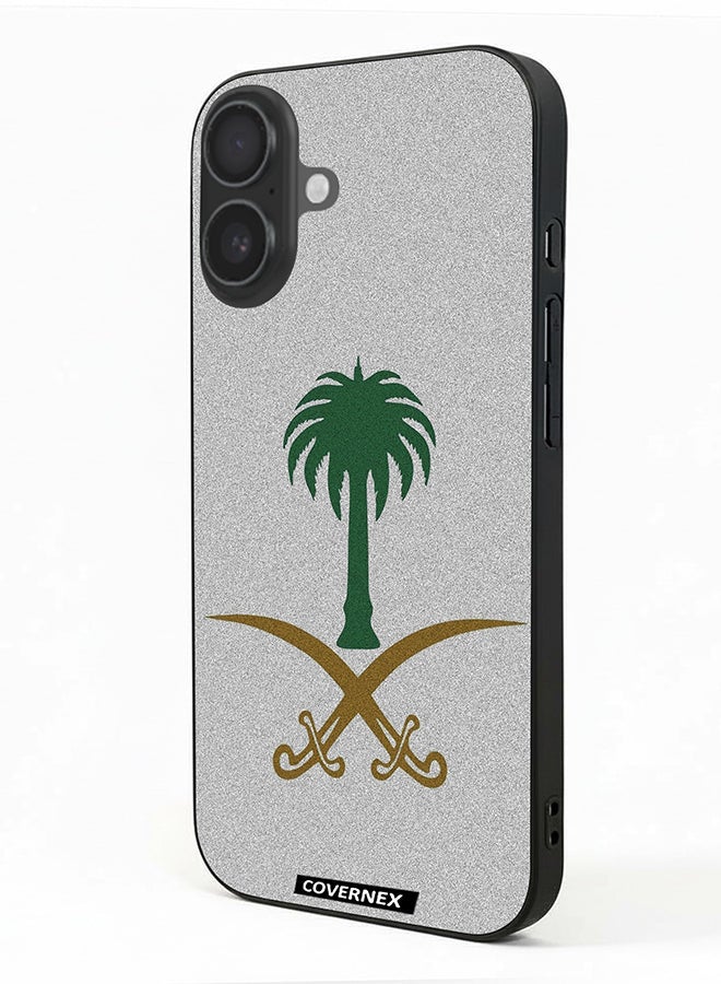 Covernex Apple iPhone 16 Plus Protective Case Cover Printed Featuring Saudi Arabian National Emblem - Image 1